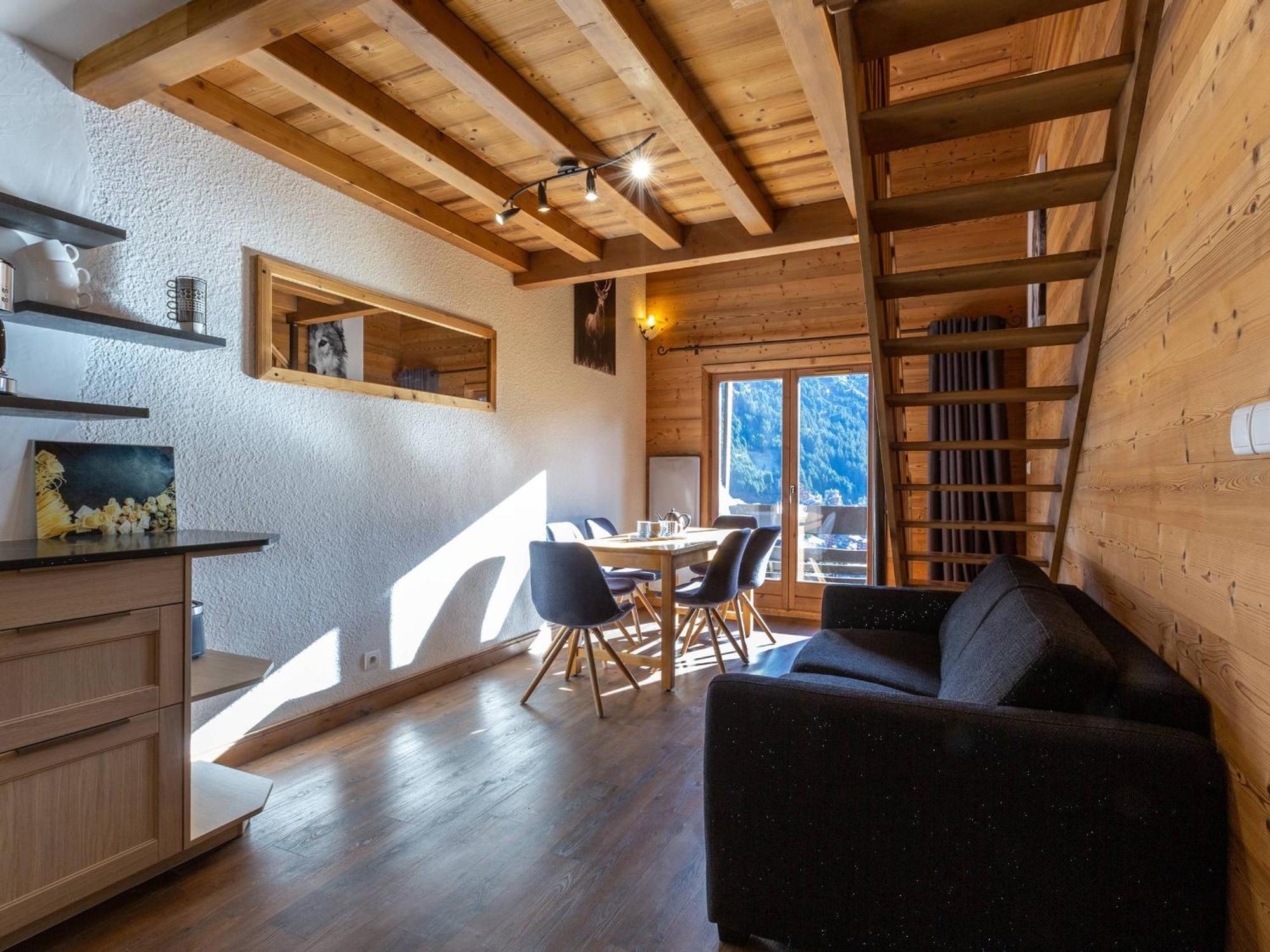 Charmant Duplex 8 Pers. Skis Aux Pieds A Meribel Mottaret, Balcon, Cuisine Equipee, Animaux Admis - Fr-1-355-141 Apartment Екстериор снимка